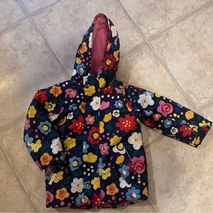 Hanna Andersson Floral Insulated Snow Jacket- size 5 (110cm)